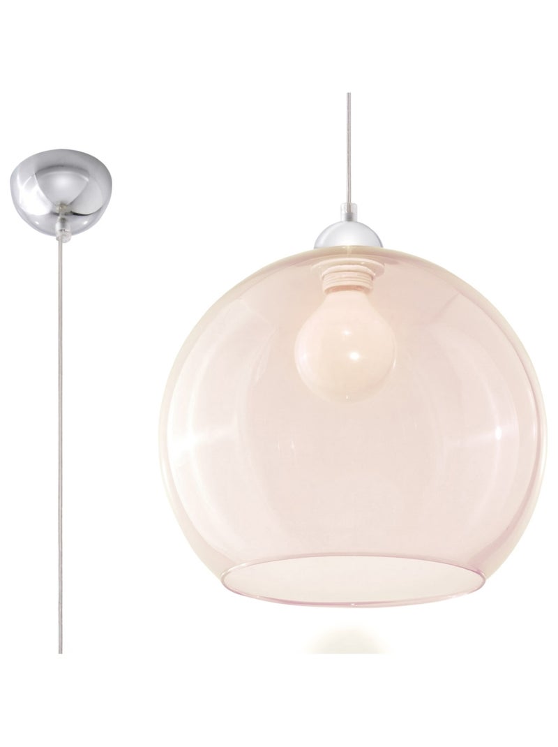Suspension Acier Champagne E27 1 Ball Gris - Kiabi