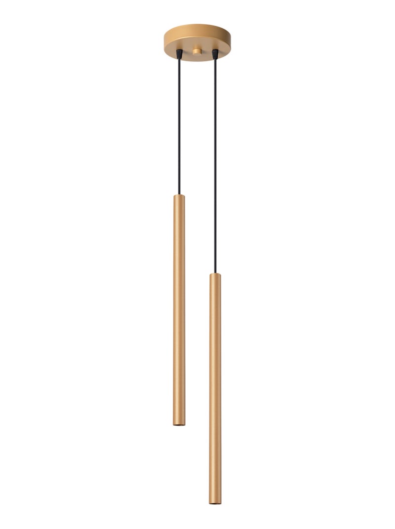 Suspension Acier Doré G9 2 Pastelo Jaune - Kiabi