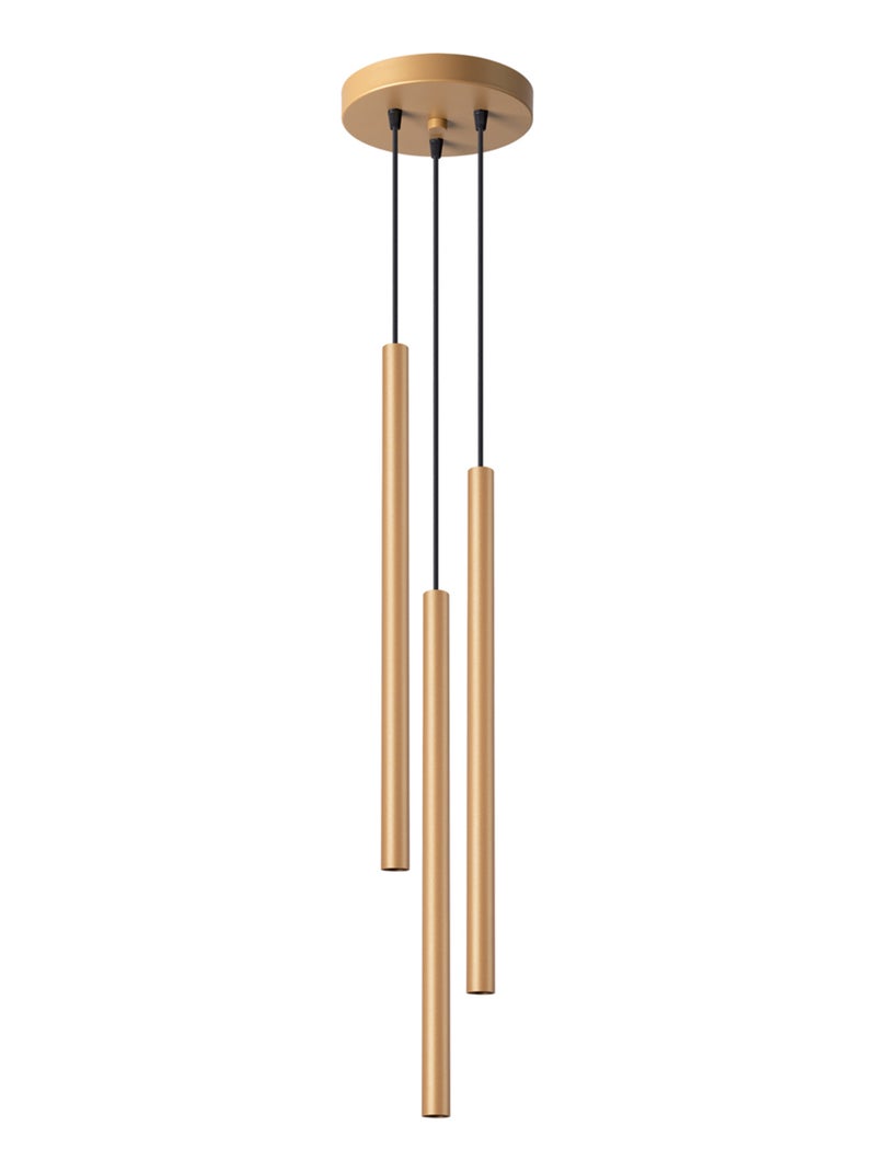 Suspension Acier Doré G9 3 Pastelo Jaune - Kiabi
