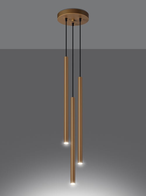 Suspension Acier Doré G9 3 Pastelo - Kiabi