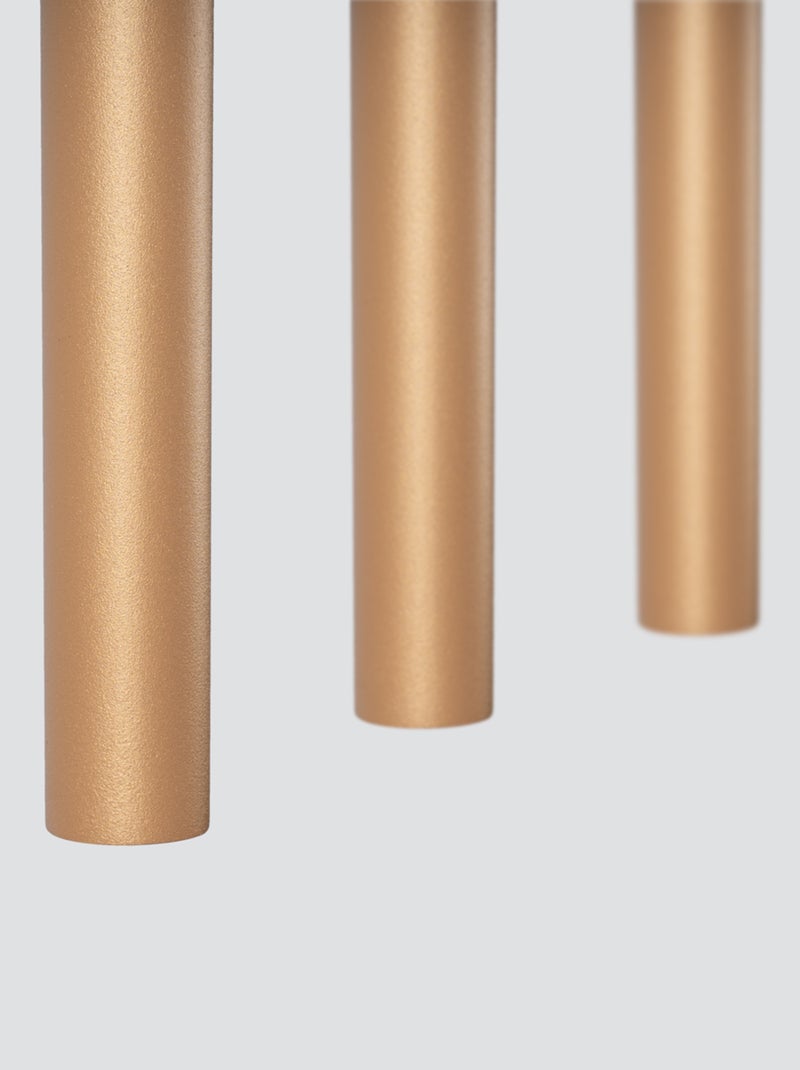 Suspension Acier Doré G9 3 Pastelo Line Jaune - Kiabi
