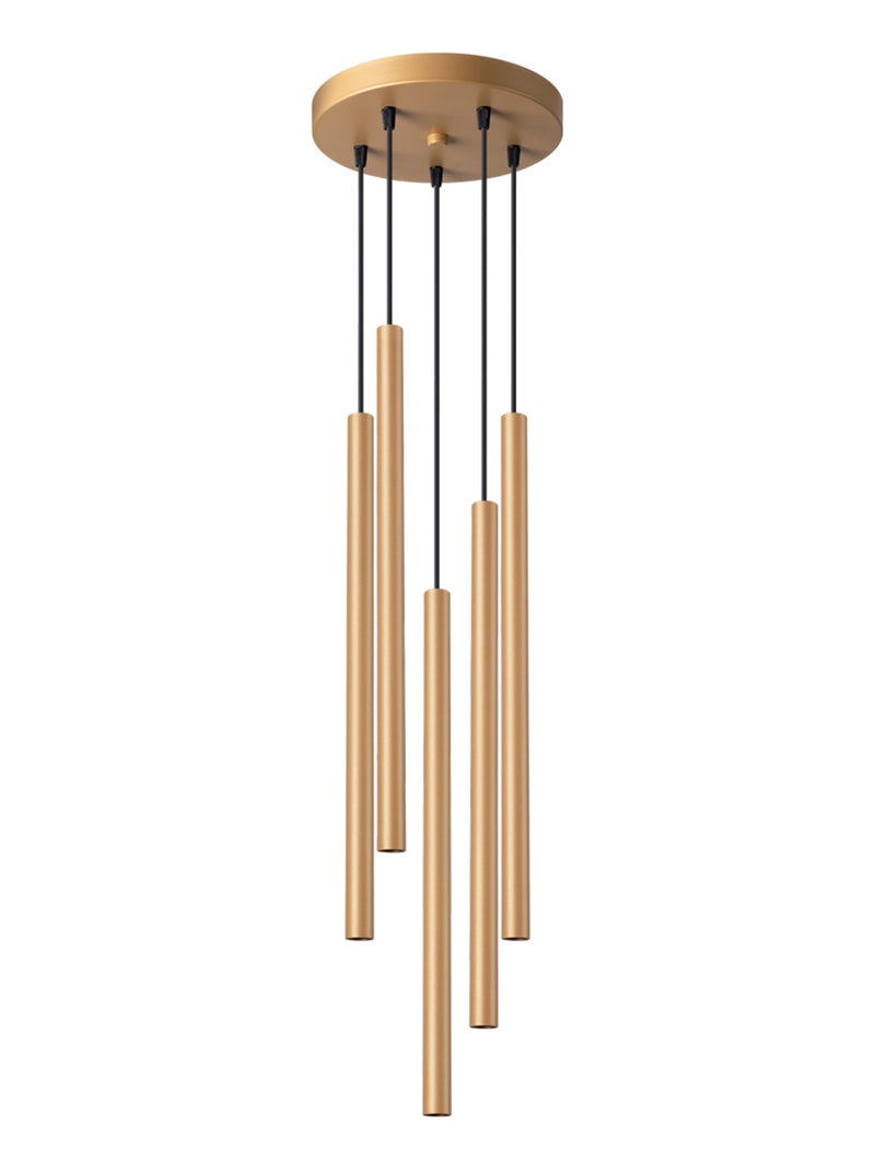 Suspension Acier Doré G9 5 Pastelo Jaune - Kiabi