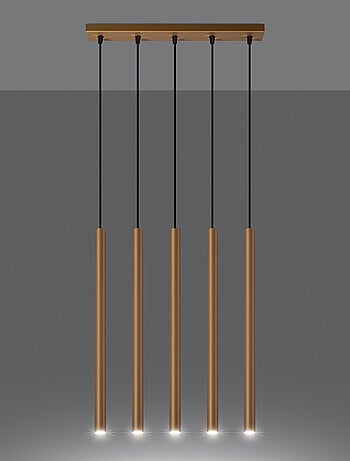 Suspension Acier Doré G9 5 Pastelo Line