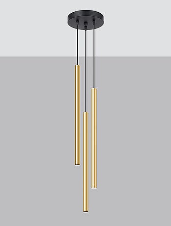 Suspension Acier Éclat Doré G9 3 Pastelo