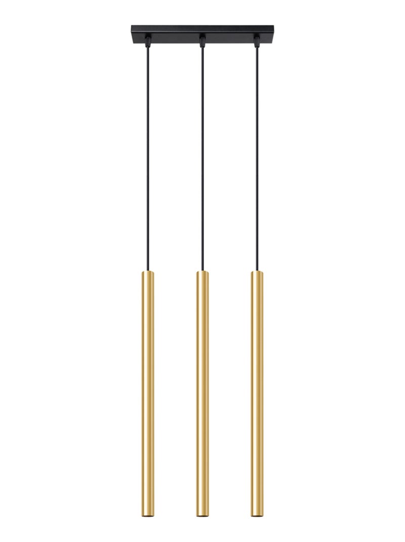 Suspension Acier Éclat Doré G9 3 Pastelo Line Jaune - Kiabi