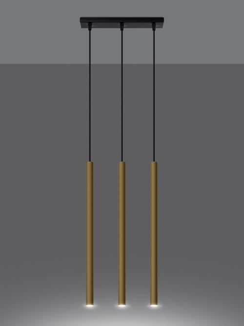 Suspension Acier Éclat Doré G9 3 Pastelo Line - Kiabi