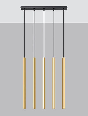 Suspension Acier Éclat Doré G9 5 Pastelo