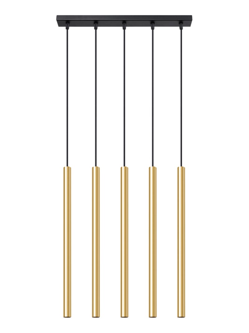 Suspension Acier Éclat Doré G9 5 Pastelo Jaune - Kiabi