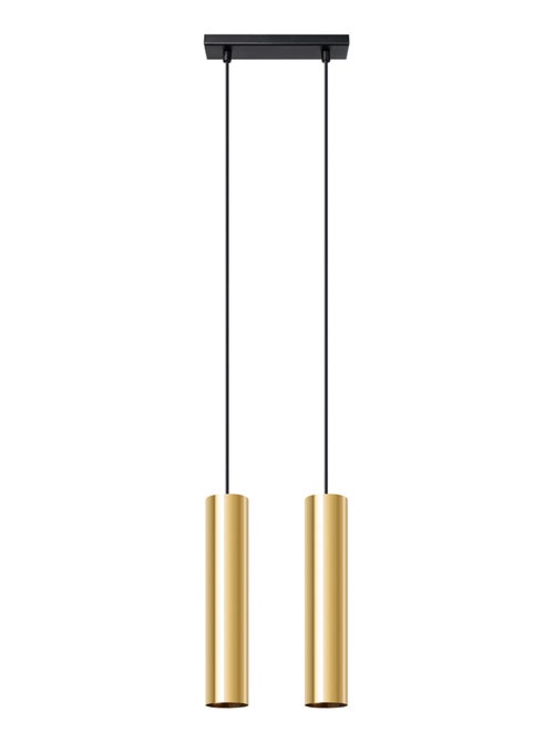 Suspension Acier Éclat Doré GU10 2 Lagos - Kiabi