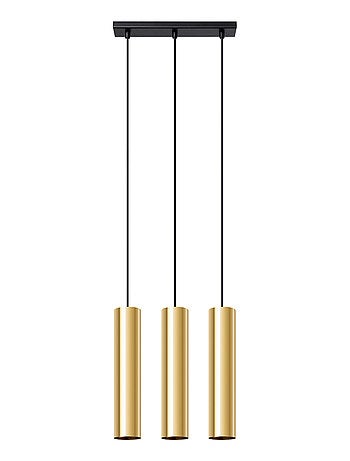 Suspension Acier Éclat Doré GU10 3 Lagos