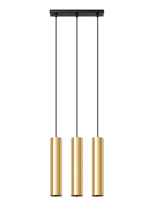 Suspension Acier Éclat Doré GU10 3 Lagos - Kiabi