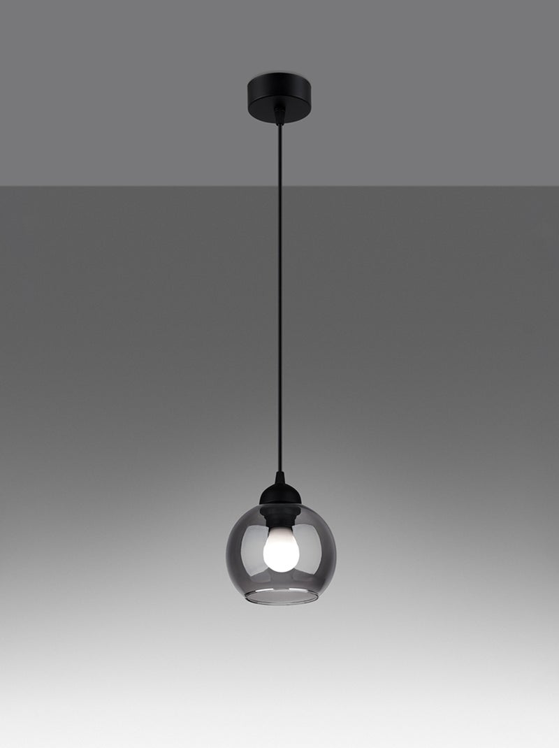 Suspension Acier Noir E27 1 Alino Noir - Kiabi