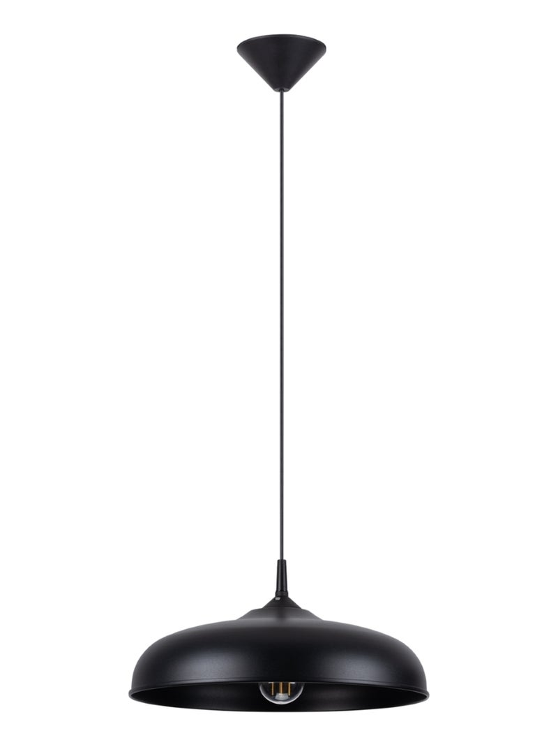 Suspension Acier Noir E27 1 Gina Noir - Kiabi