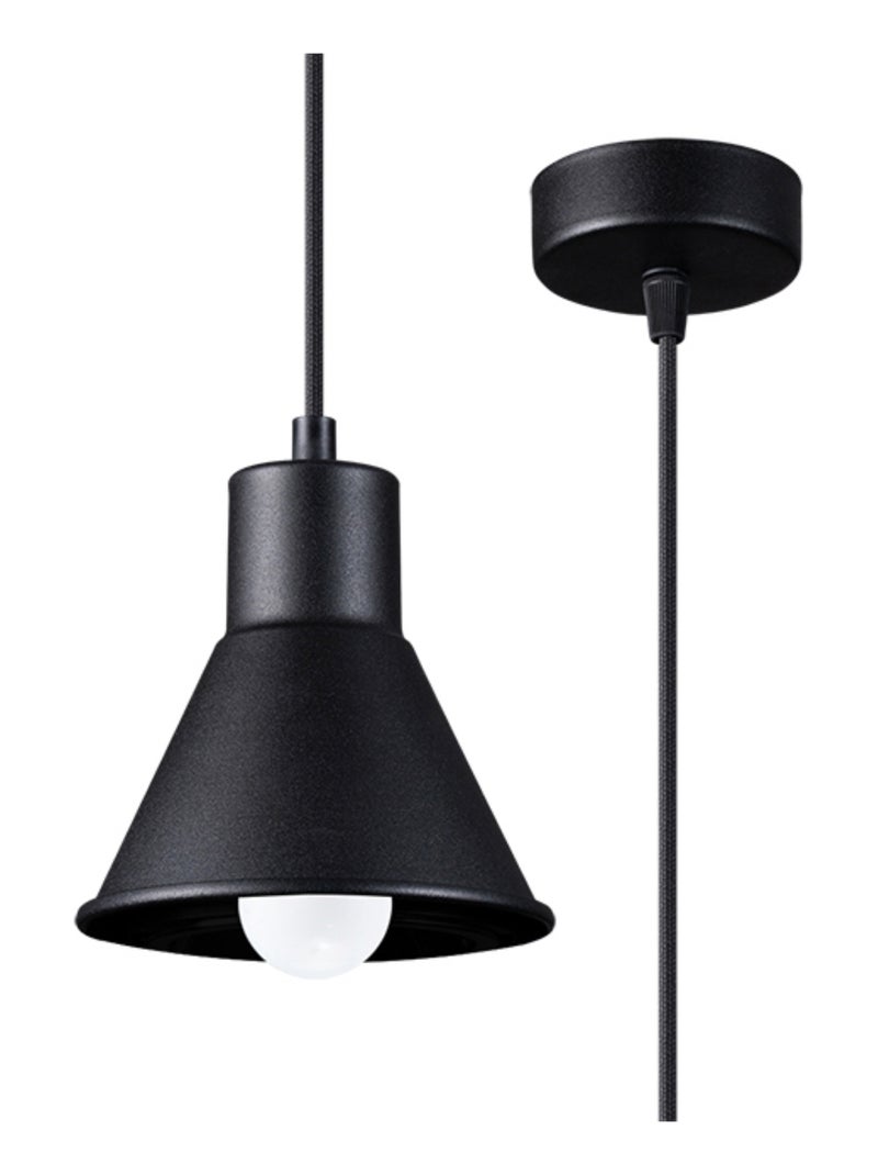 Suspension Acier Noir E27 1 Taleja Noir - Kiabi