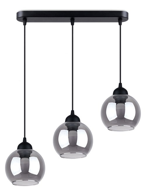 Suspension Acier Noir E27 3 Alino - Kiabi