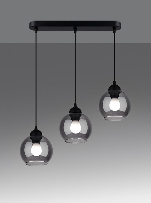 Suspension Acier Noir E27 3 Alino - Kiabi