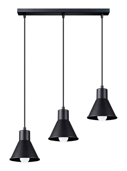 Suspension Acier Noir E27 3 Taleja - Kiabi