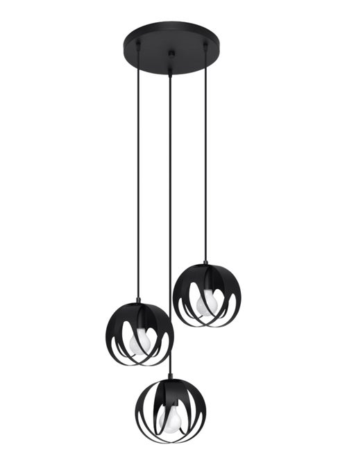 Suspension Acier Noir E27 3 Tulos - Kiabi