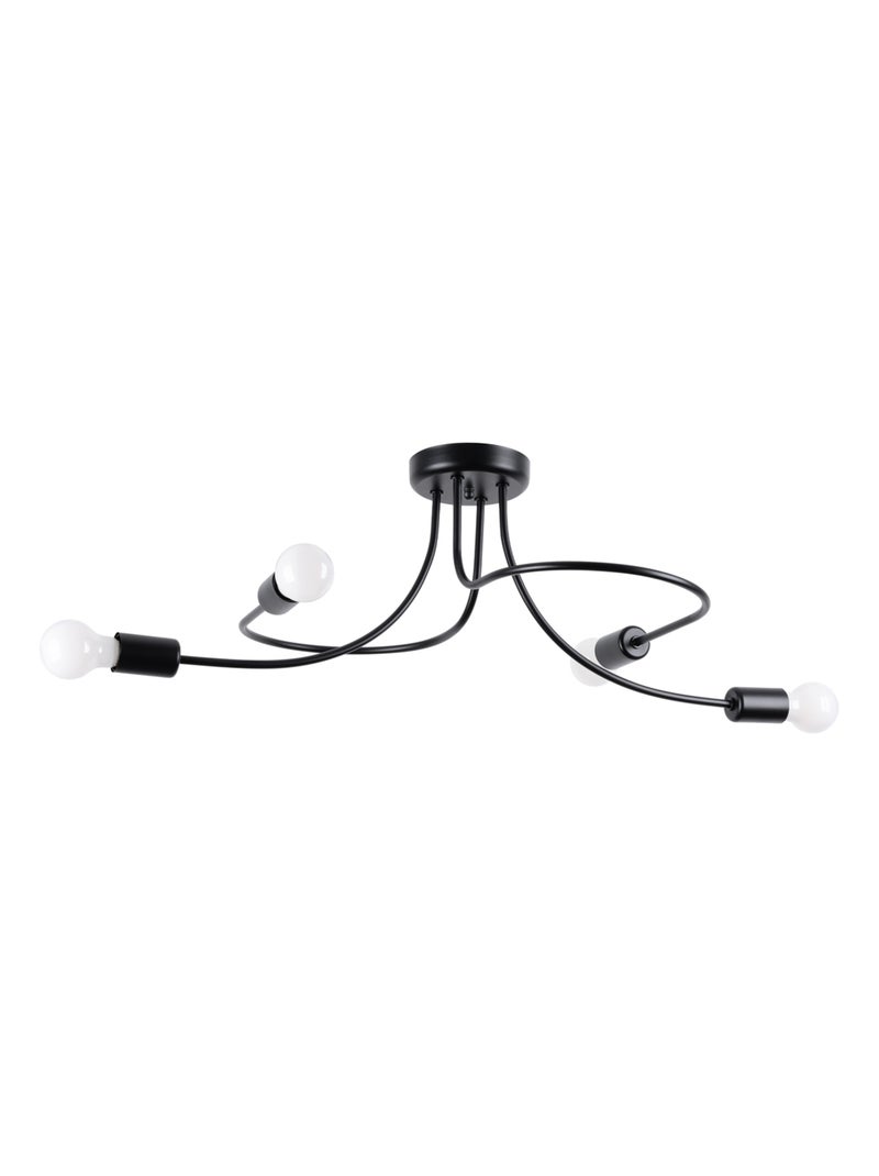 Suspension Acier Noir E27 4 Levar Noir - Kiabi