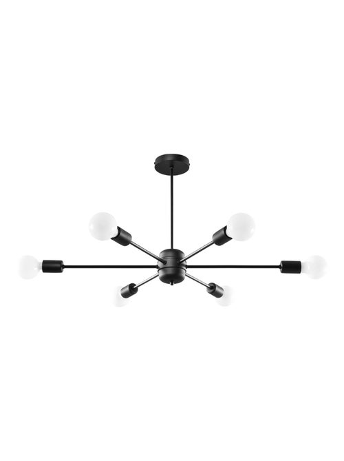 Suspension Acier Noir E27 6 Lango - Kiabi