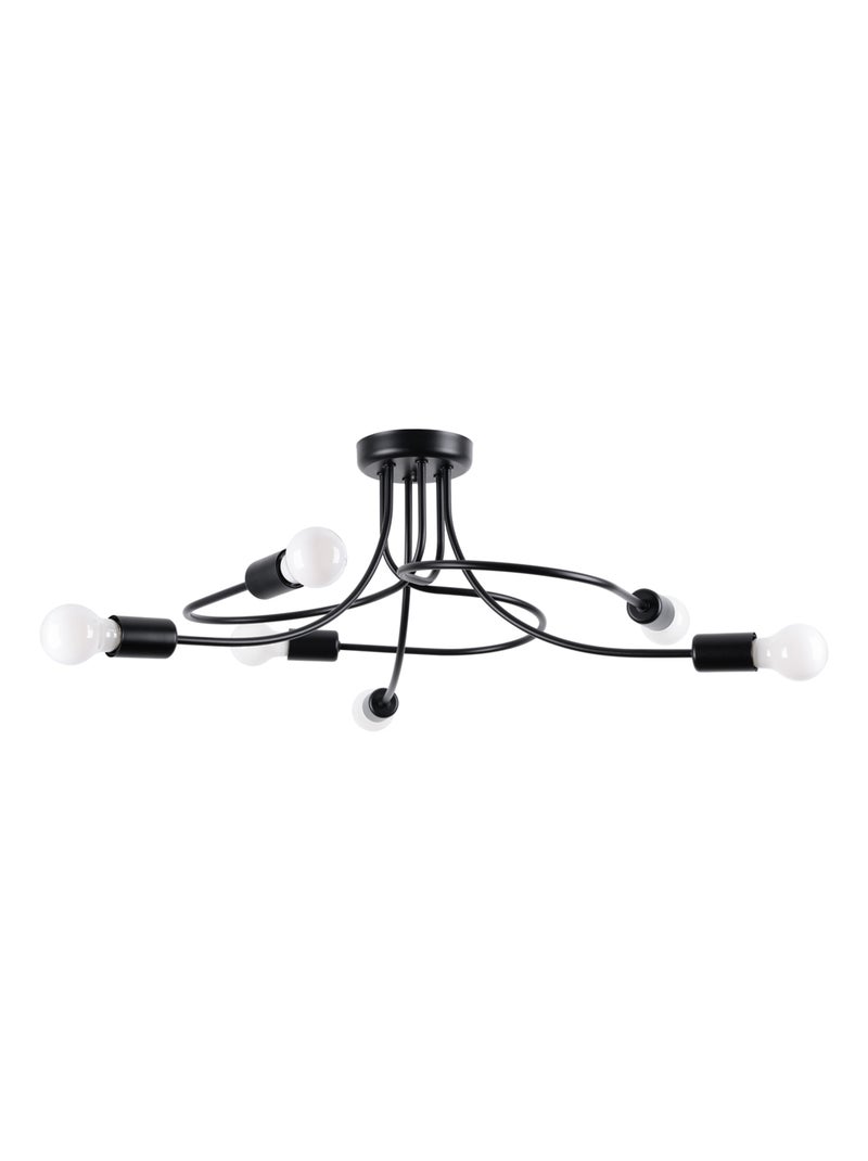 Suspension Acier Noir E27 6 Levar Noir - Kiabi