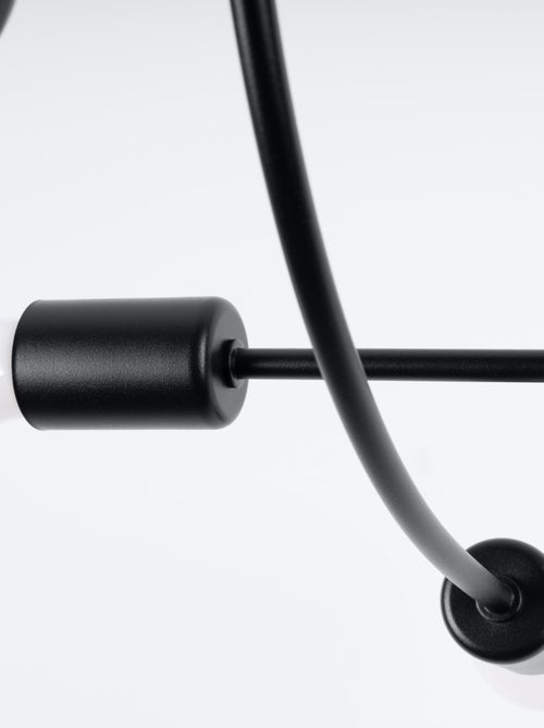Suspension Acier Noir E27 6 Levar - Kiabi
