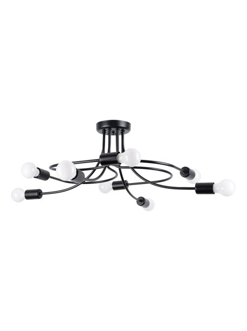 Suspension Acier Noir E27 8 Levar - Kiabi