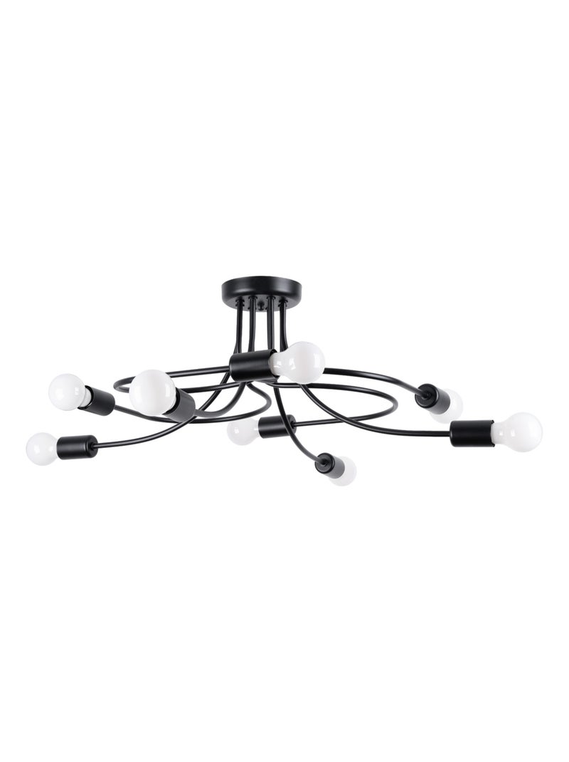 Suspension Acier Noir E27 8 Levar Noir - Kiabi