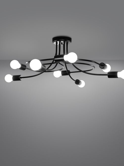 Suspension Acier Noir E27 8 Levar - Kiabi