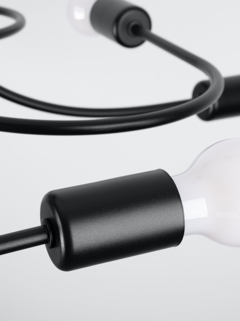 Suspension Acier Noir E27 8 Levar Noir - Kiabi