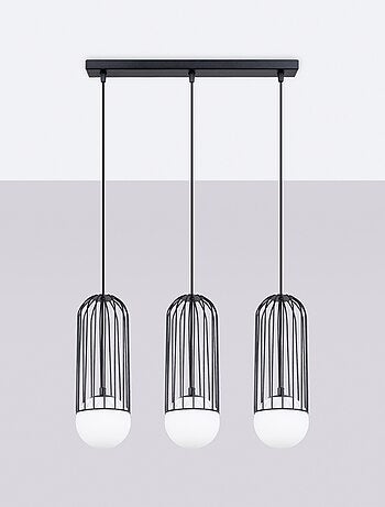 Suspension Acier Noir G9 3 Brina