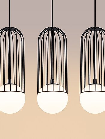 Suspension Acier Noir G9 3 Brina