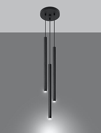 Suspension Acier Noir G9 3 Pastelo