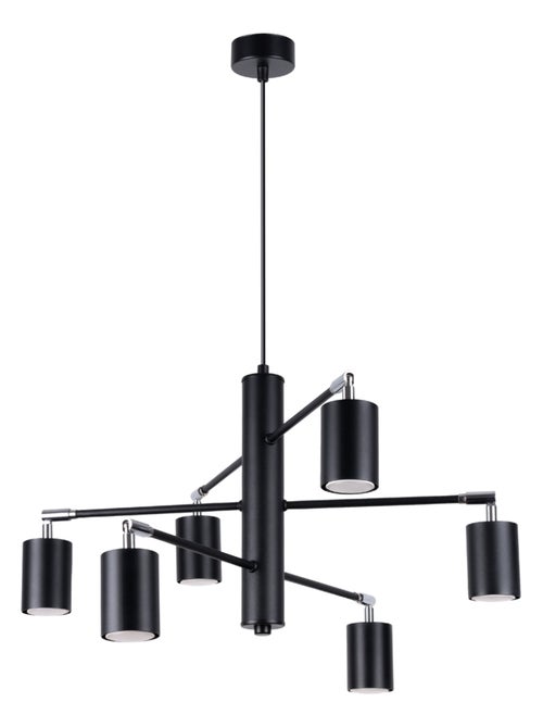 Suspension Acier Noir GU10 6 Lemmi - Kiabi
