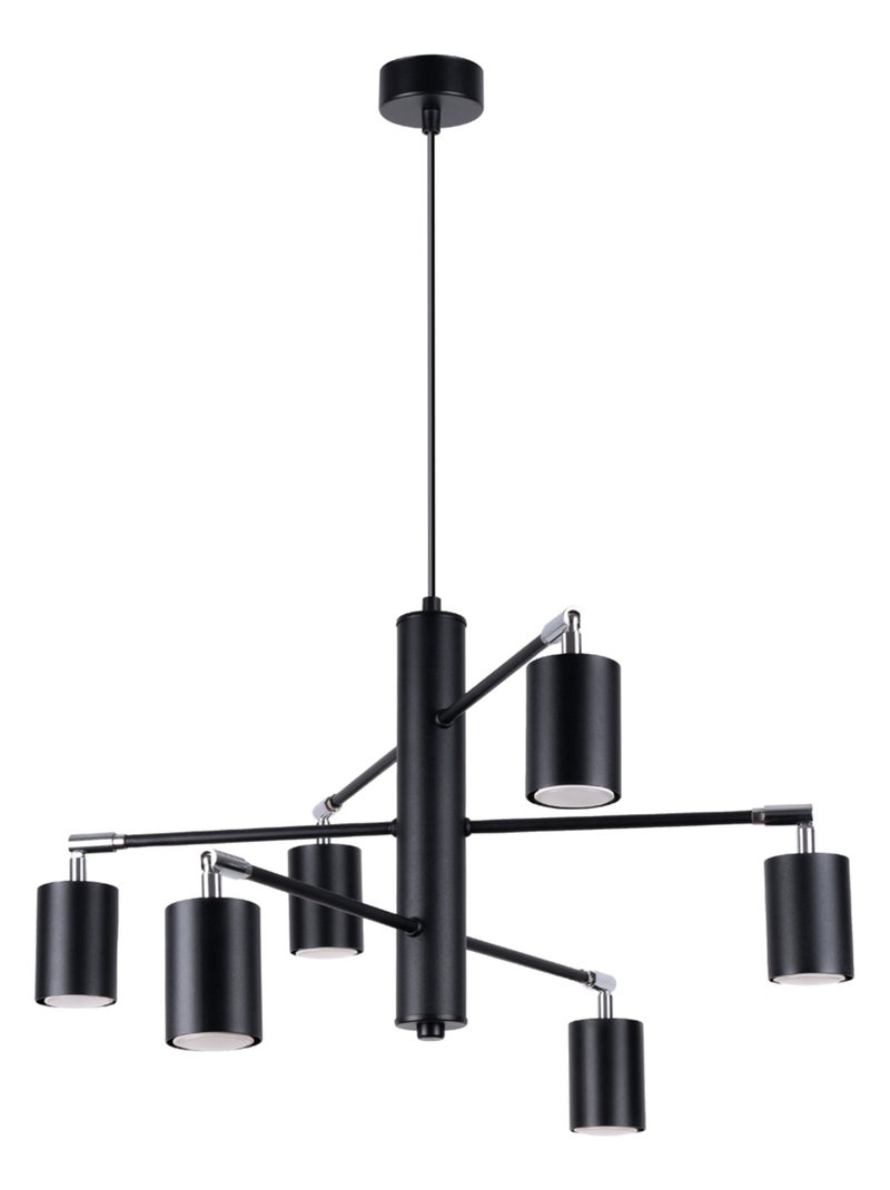 Suspension Acier Noir GU10 6 Lemmi Noir - Kiabi