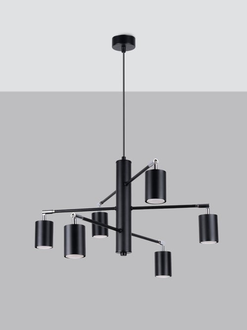 Suspension Acier Noir GU10 6 Lemmi - Kiabi