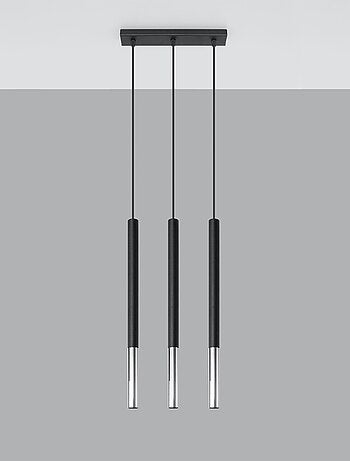 Suspension Acier Noir/Chromé G9 3 Mozaica Line