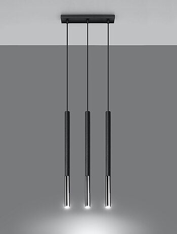 Suspension Acier Noir/Chromé G9 3 Mozaica Line