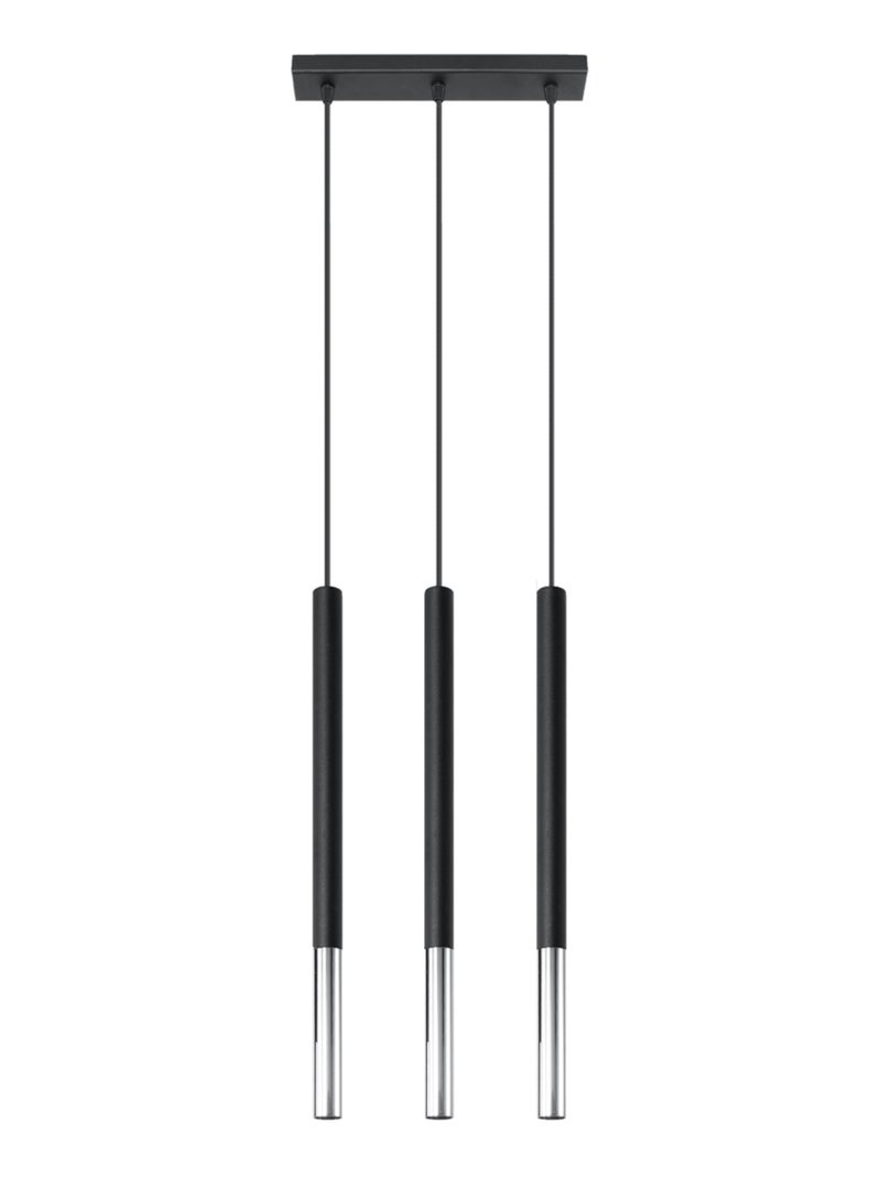 Suspension Acier Noir/Chromé G9 3 Mozaica Line Noir - Kiabi