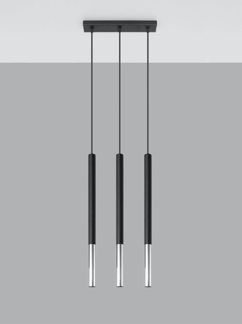 Suspension Acier Noir/Chromé G9 3 Mozaica Line - Kiabi
