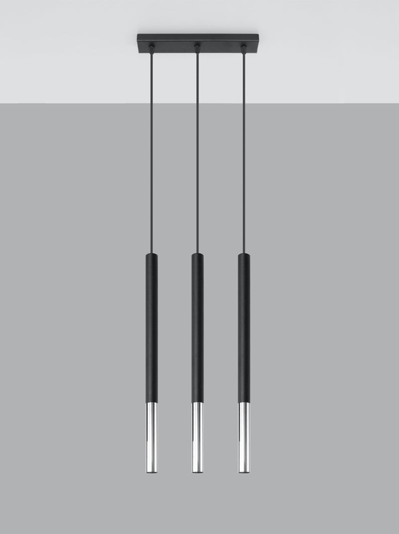 Suspension Acier Noir/Chromé G9 3 Mozaica Line Noir - Kiabi