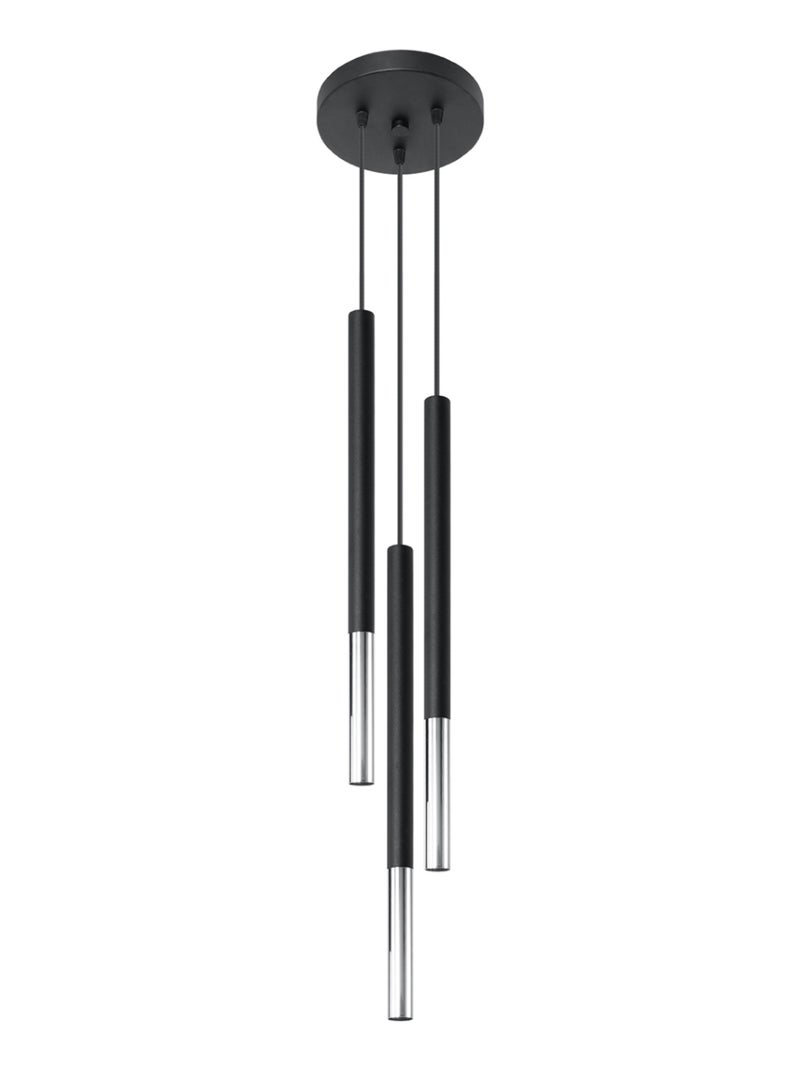 Suspension Acier Noir/Chromé G9 3 Mozaica Noir - Kiabi
