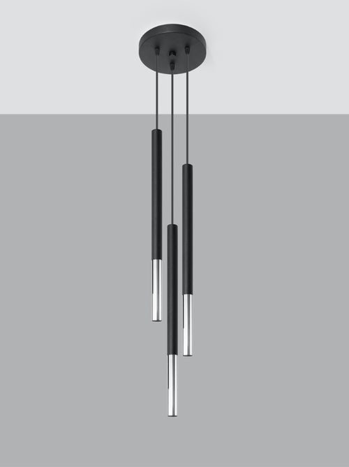 Suspension Acier Noir/Chromé G9 3 Mozaica - Kiabi