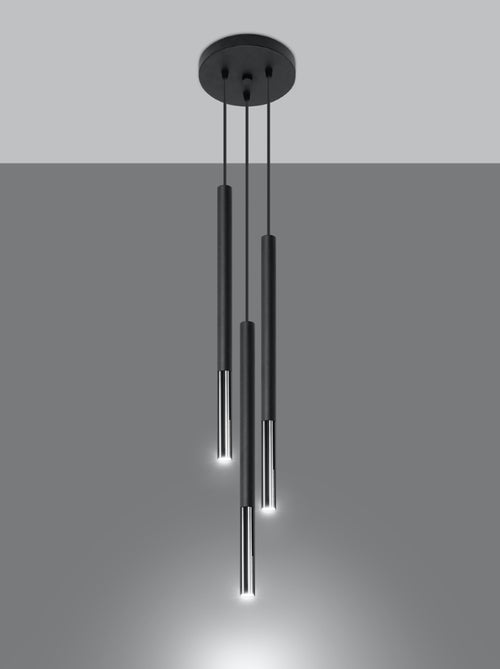 Suspension Acier Noir/Chromé G9 3 Mozaica - Kiabi