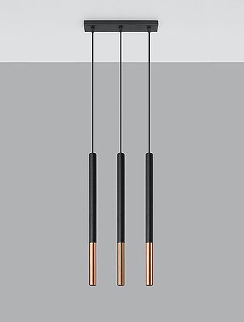 Suspension Acier Noir/Cuivre G9 3 Mozaica Line
