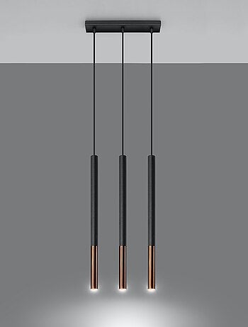 Suspension Acier Noir/Cuivre G9 3 Mozaica Line
