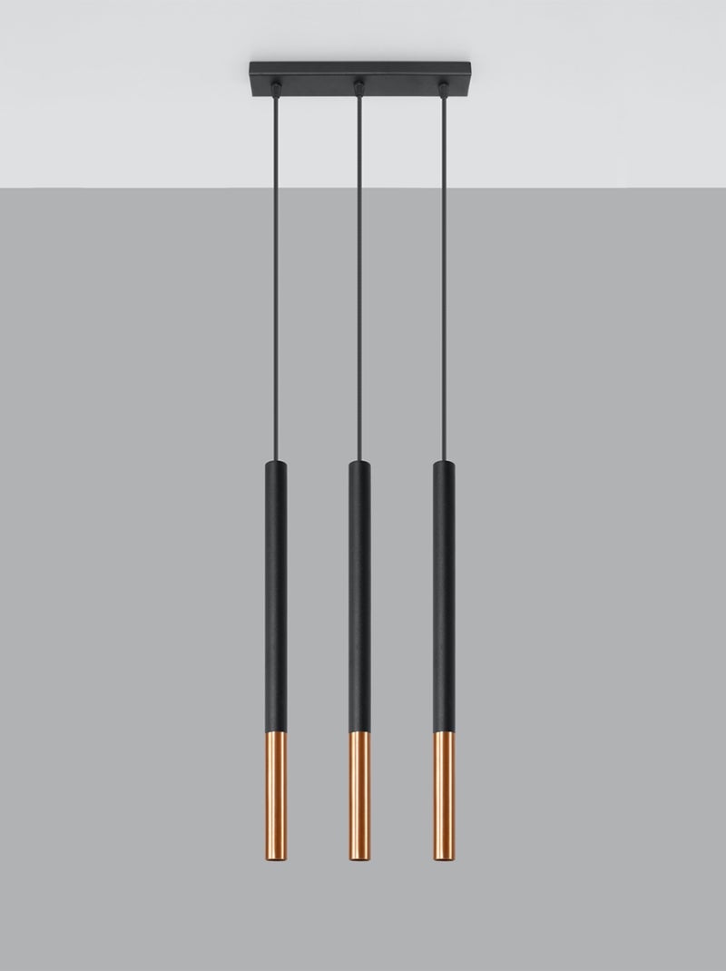 Suspension Acier Noir/Cuivre G9 3 Mozaica Line Noir - Kiabi
