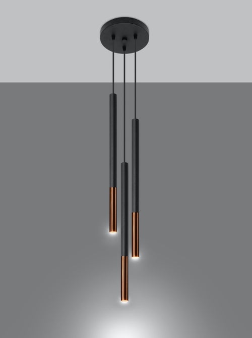 Suspension Acier Noir/Cuivre G9 3 Mozaica - Kiabi