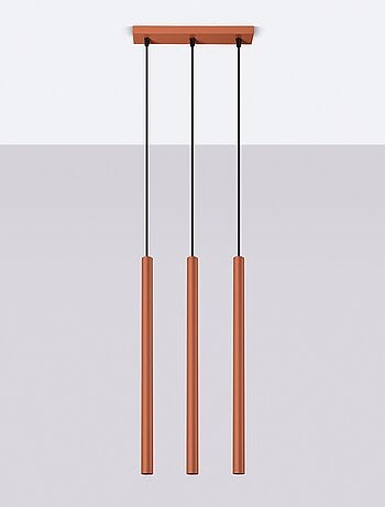 Suspension Acier Ocre Rouge G9 3 Pastelo Line