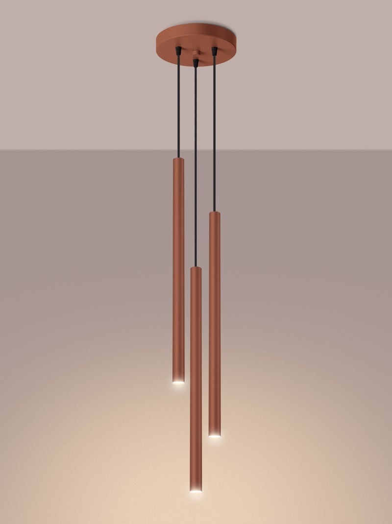 Suspension Acier Ocre Rouge G9 3 Pastelo Rouge - Kiabi